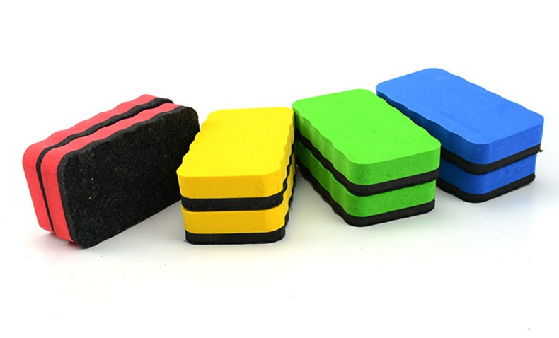 EVA white board eraser, color LOGO teaching, rectangular easy-to-clean felt eraser, clean printed black board eraser, can be wiped pic 9