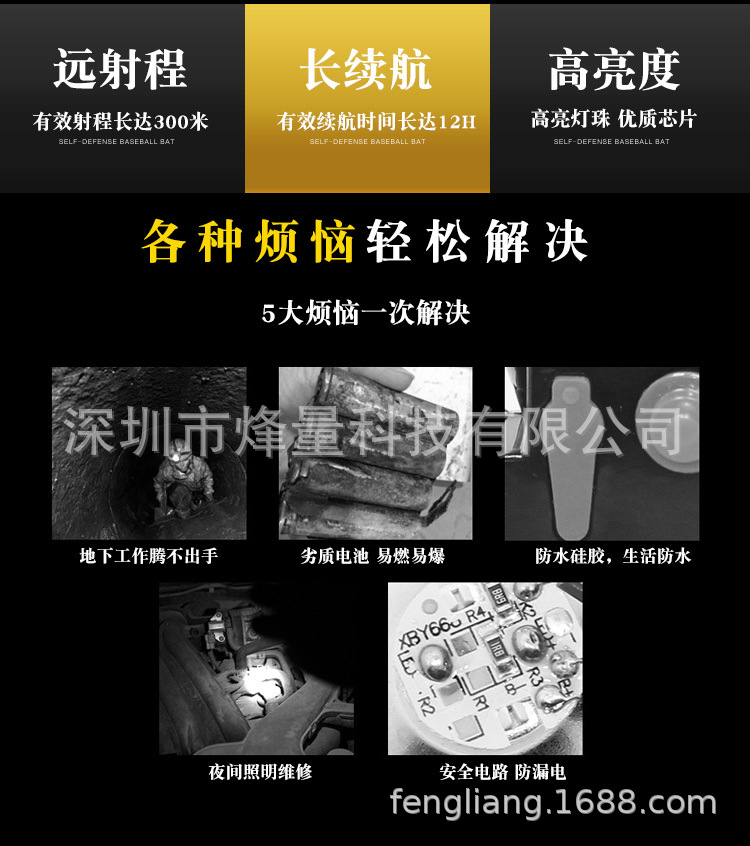 High-power headlamps, industrial headlamps, head lighting flashlights for diving, dust-proof and water-proof pic 5