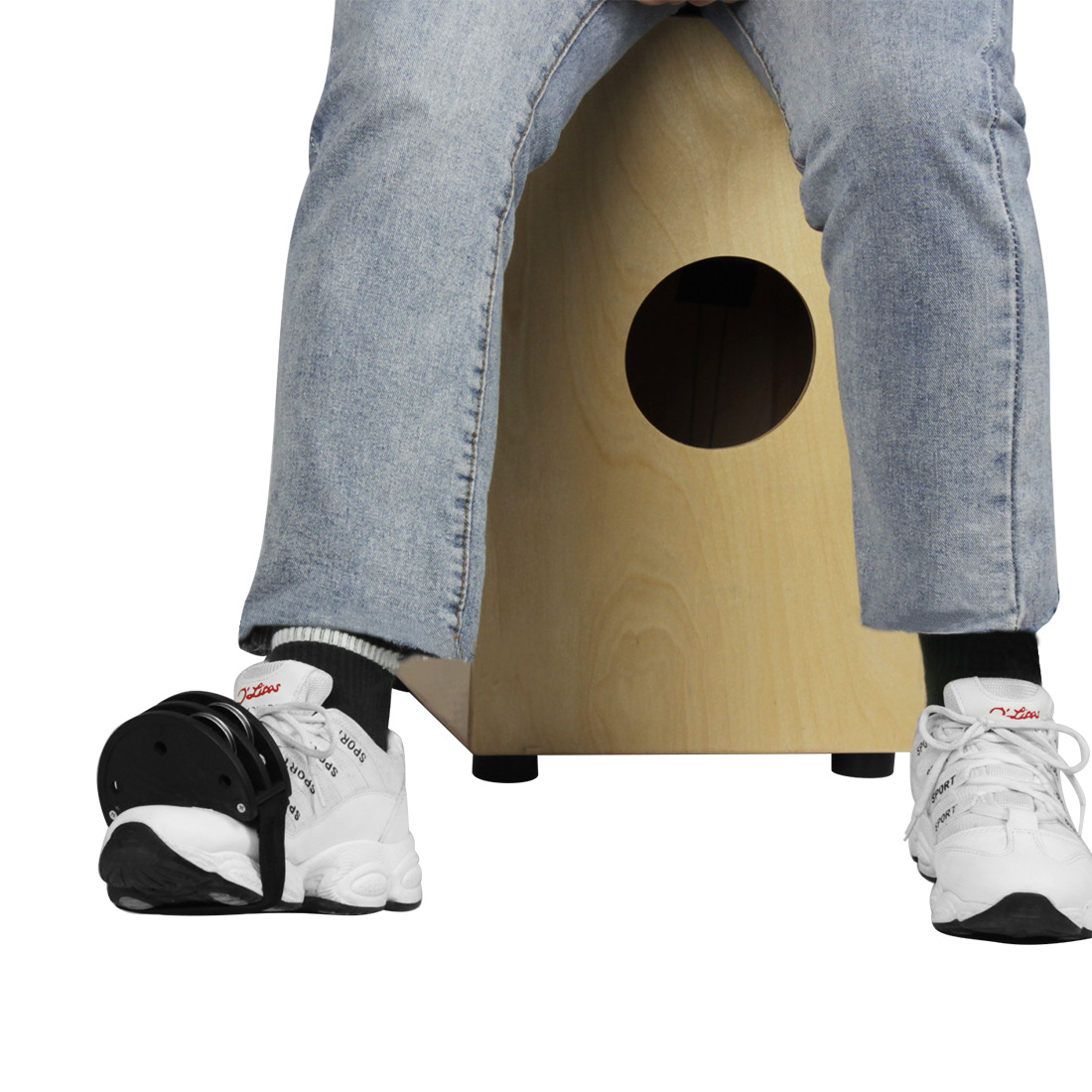 Box drum, castlebell, companion castlebell, double-row castlebell, Orff castlebell, foot pedal, and the larger the amount of rattle, the better pic 5