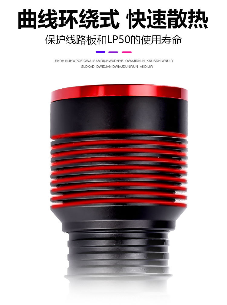 跨境新款xh-p50强光手电筒伸缩变焦远射户外led手电筒防水详情5