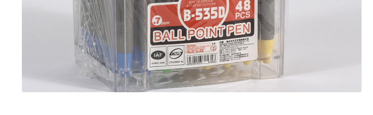 Tianfeng Office Ballpoint Pen 0.7MM plastic Ballpoint pen 48 pens per cylinder 535D Ballpoint pen wholesale pic 25