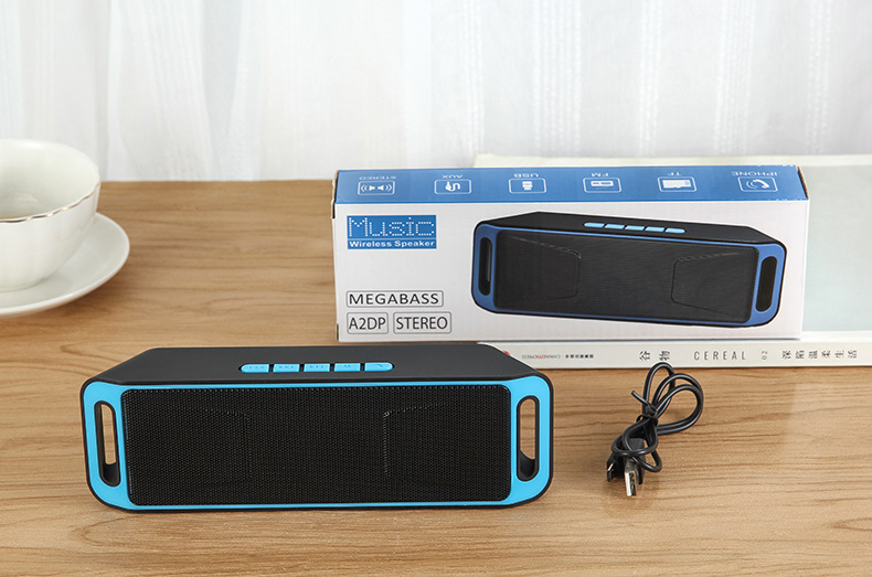 Cross-border mini speaker, Bluetooth subwoofer, card-inserting small speaker, portable home desktop player, stereo pic 11
