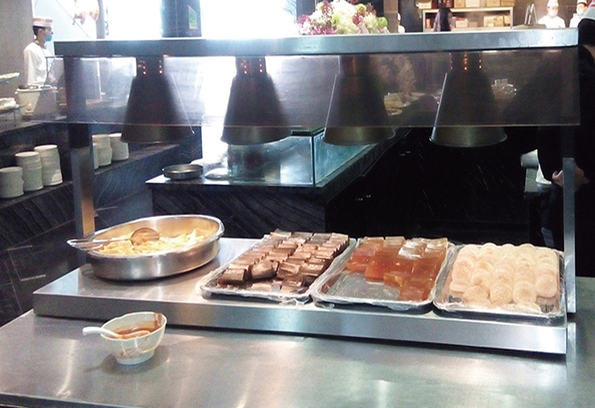 不锈钢底座双头保温灯加热保暖灯酒店自助餐用品烽煌厨房设备详情8