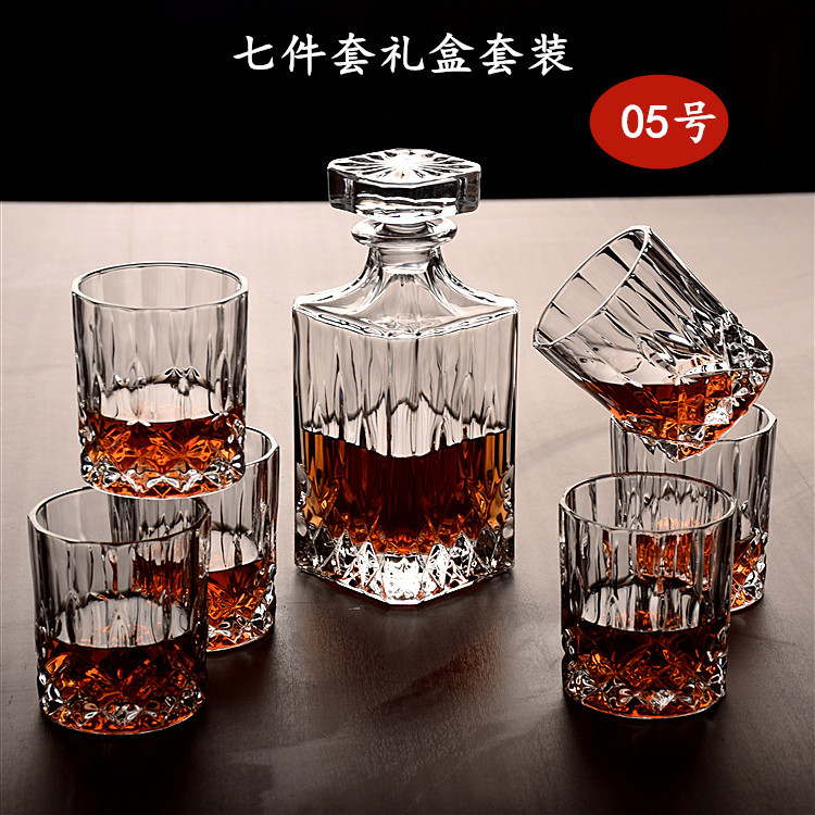 玻璃威士忌杯七件套酒樽酒杯套装啤酒杯酒瓶洋酒杯洋酒瓶白酒瓶详情6