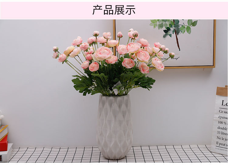 欧丽菲仿真四头露莲假花花束室内装饰摆件宠物园艺花盆容器仿真花艺品详情7