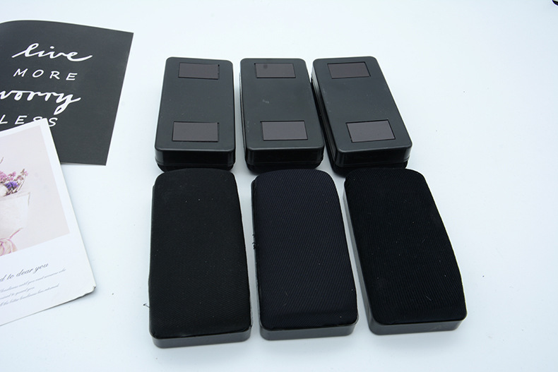 Black shell and black cloth bulk board eraser, office, teaching and learning stationery, easy to wipe, leaving no trace, whiteboard, magnetic and anti-slip pic 13