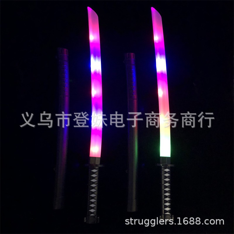 发光武士剑大号67CM发光武士刀带剑鞘儿童益智刀剑玩具批发详情18