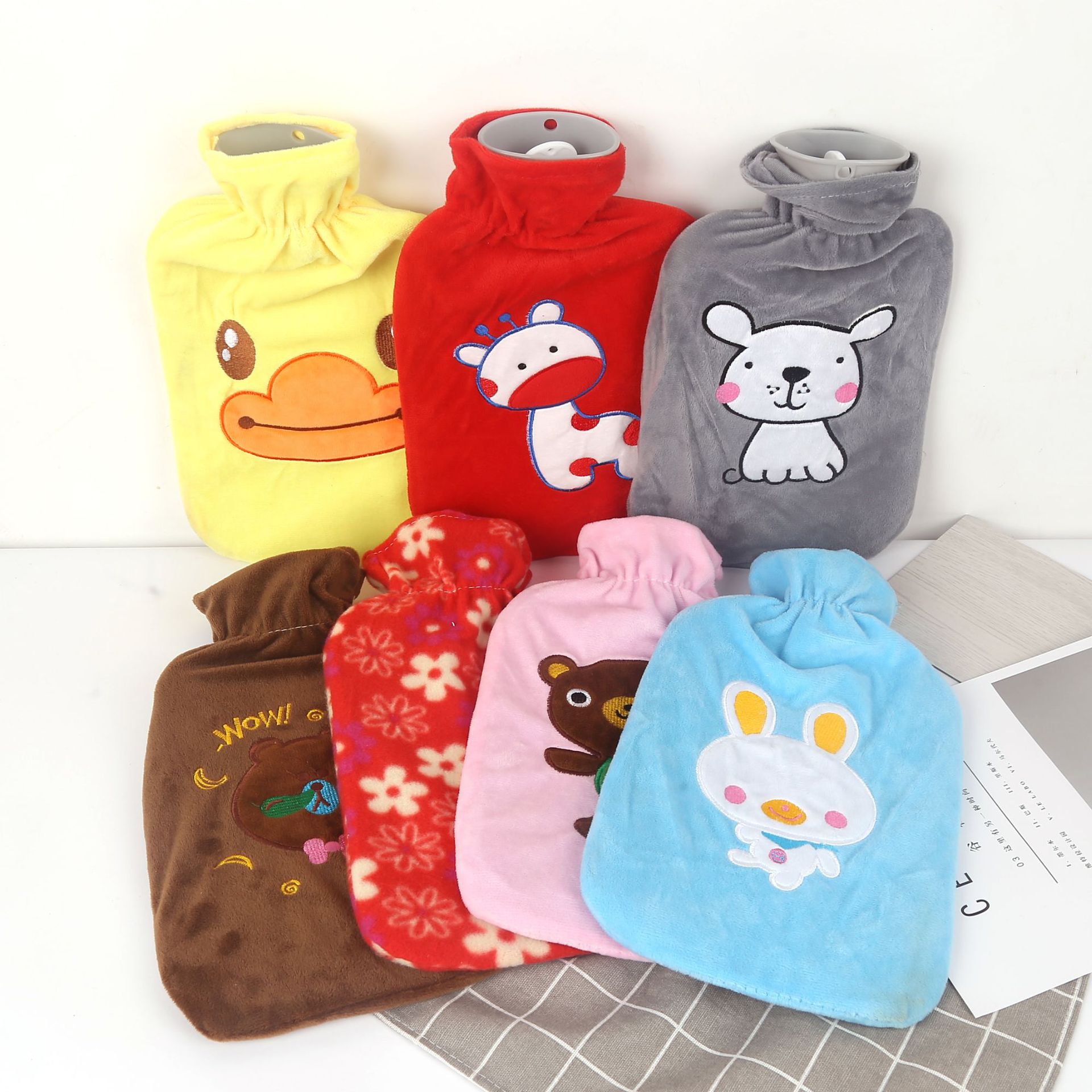 老款灌水橡胶热水袋大号暖手宝暖手脚袋可拆洗布套暖水袋批发详情19