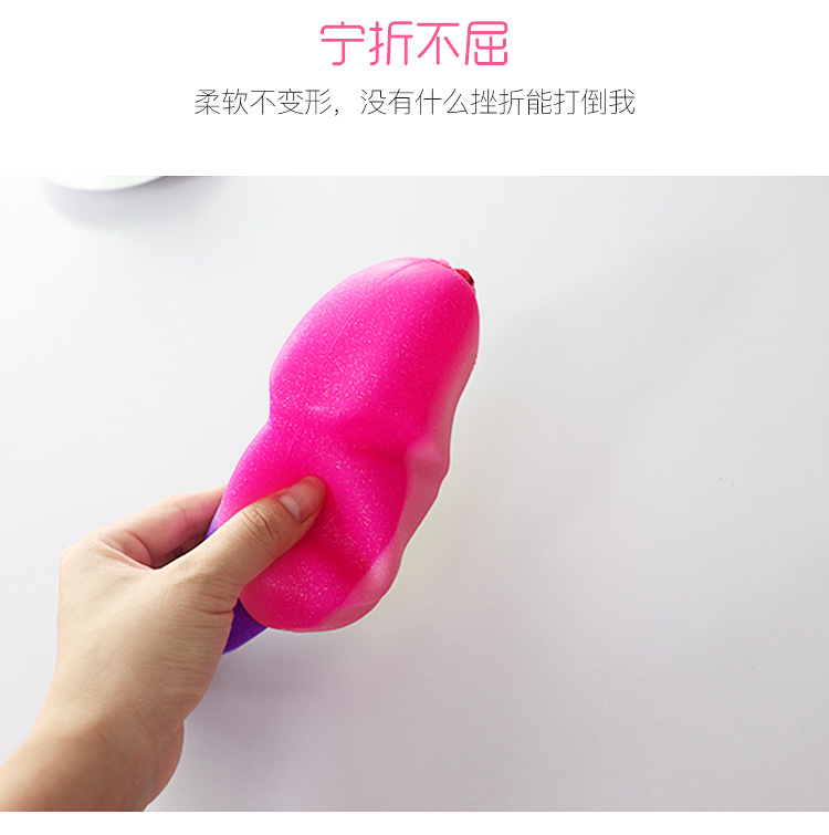 创意可爱彩虹蝴蝶结大容量硅胶笔袋幼儿园学生防水文具盒批发通用塑料详情2