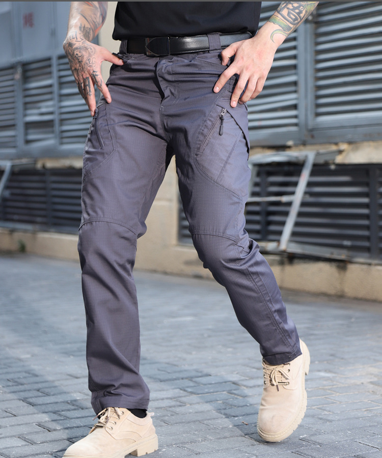 Foreign trade cross-border direct supply IX9 instructor tactical pants, loose multi-pocket pants, work pants, multi-pocket outdoor military enthusiast long pants pic 1