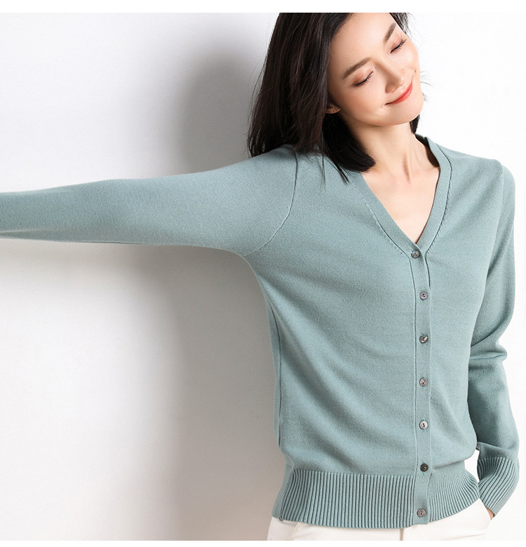 Knitted cardigan for women, spring knitted coat, long-sleeved sweater, cardigan, large-sized autumn coat, cross-border sweater coat for women pic 16