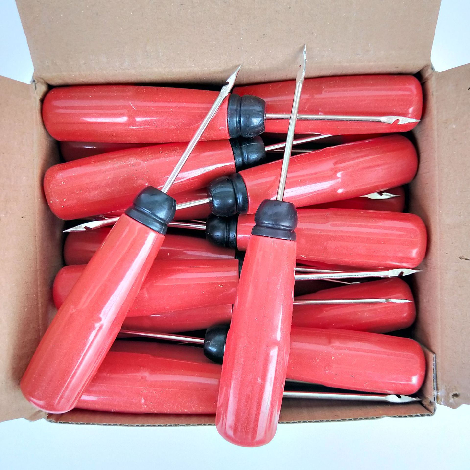 【 Zone 1-6 】 Large red [hook] vertebrae 30/ box 1200/ box 1 yuan 2 yuan Store large hook vertebrae red handle stainless steel hook vertebrae crochet shoe repair vertebrae 1 yuan product pic 5