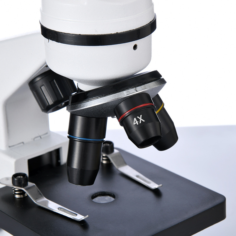 1600X zoom microscope, 3-hole outward-tilt converter microscope, laboratory biological microscope, adjustable pic 7