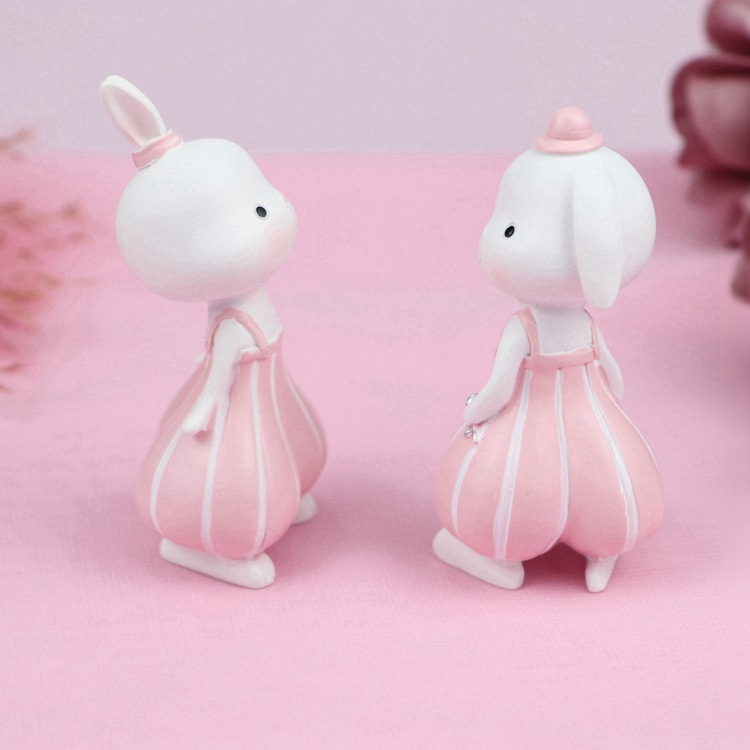 国潮卡通桑迪兔摆件树脂工艺品家居客厅桌面装饰网红兔子生肖节日礼物详情7