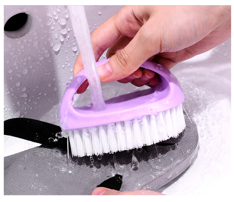 Daily necessities multi-purpose laundry brush with handle, candy-colored plastic laundry brush, candy-colored shoe cleaning brush pic 15