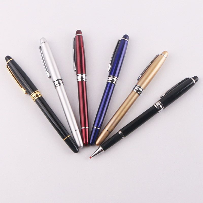 Wholesale of metal signature pens, wholesale of business office gel pens, laser engraving, logo printing, multi-color advertising pens pic 3