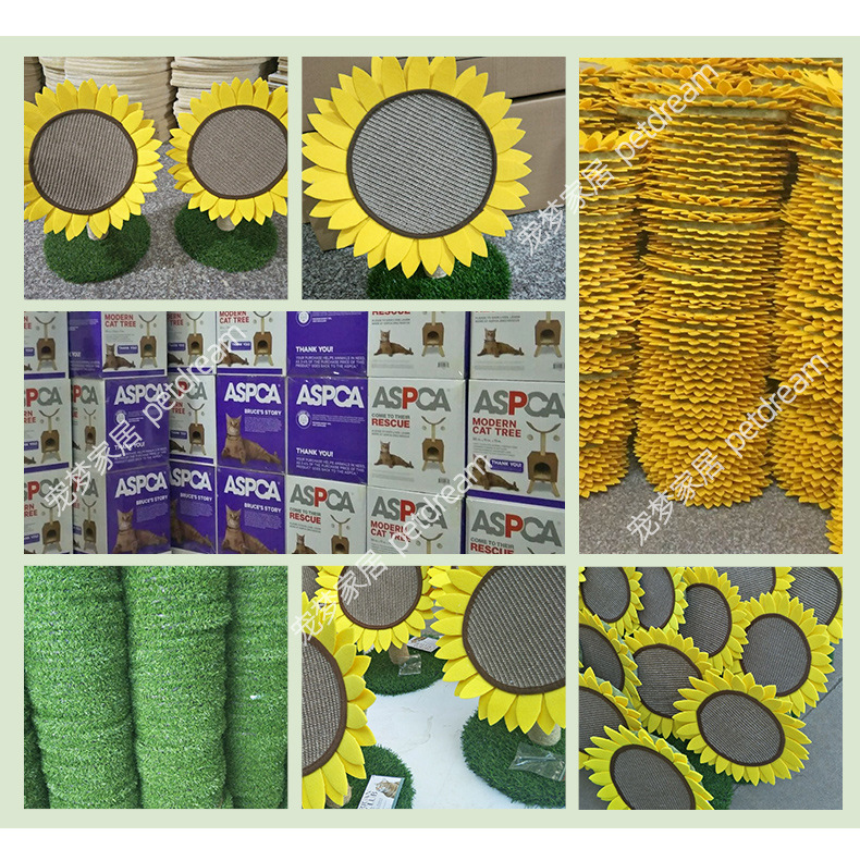 Wholesale of pet supplies, including living room cat scratch boards, sisal sunflowers, sunflowers, pet household cat claw grinding, and cat climbing frames pic 46