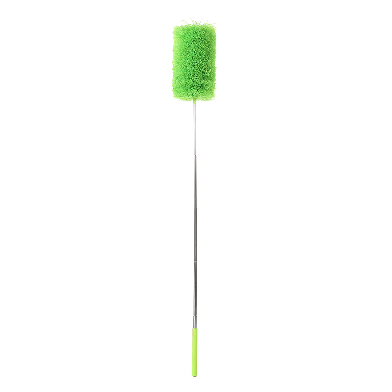 Cross-border 5-section telescopic rod fiber wool duster, household dust removal and dusting duster, non-feather duster, non-shedding, wholesale pic 8