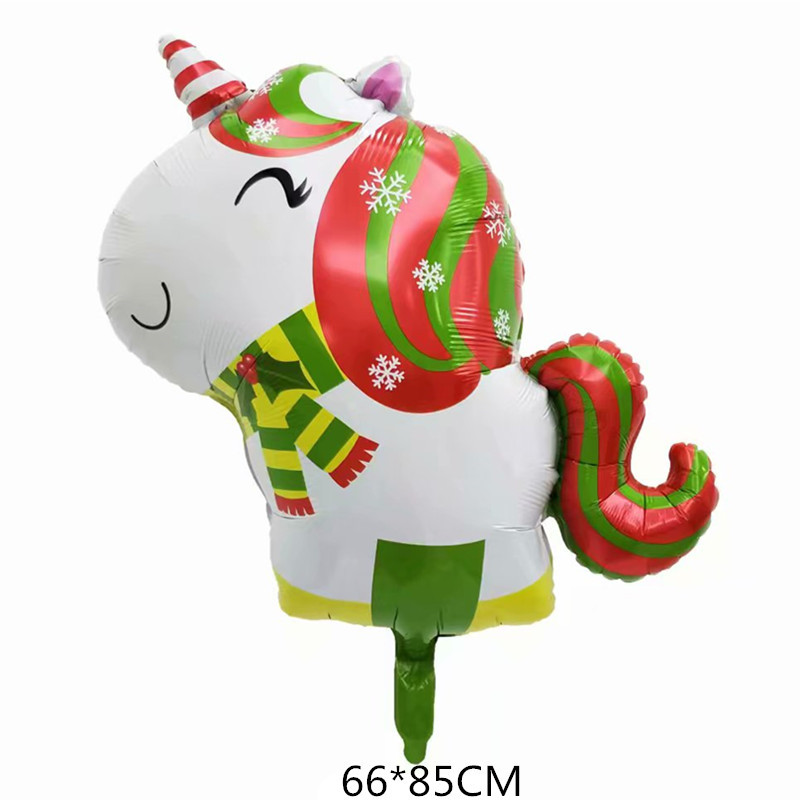 New Santa Claus Christmas tree aluminum film balloon Snowman Christmas atmosphere decoration aluminum film balloon pic 4