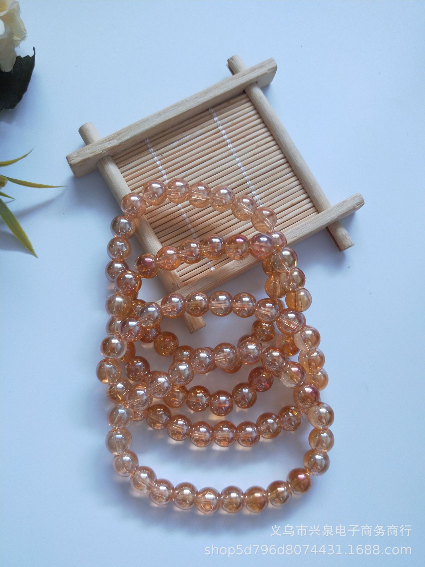 【 Zone 1-5 】8# Golden Bracelet 50/ String of Golden bracelet 8# Glass Bracelet Golden Bracelet 1 yuan Accessory 1 yuan 2 yuan supply pic 1