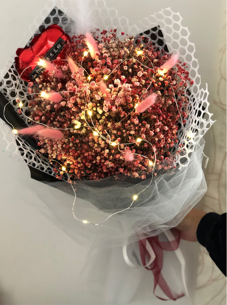 情人节LED暖光灯串彩灯满天星花束装饰灯圣诞生日圣诞节许愿瓶灯详情17