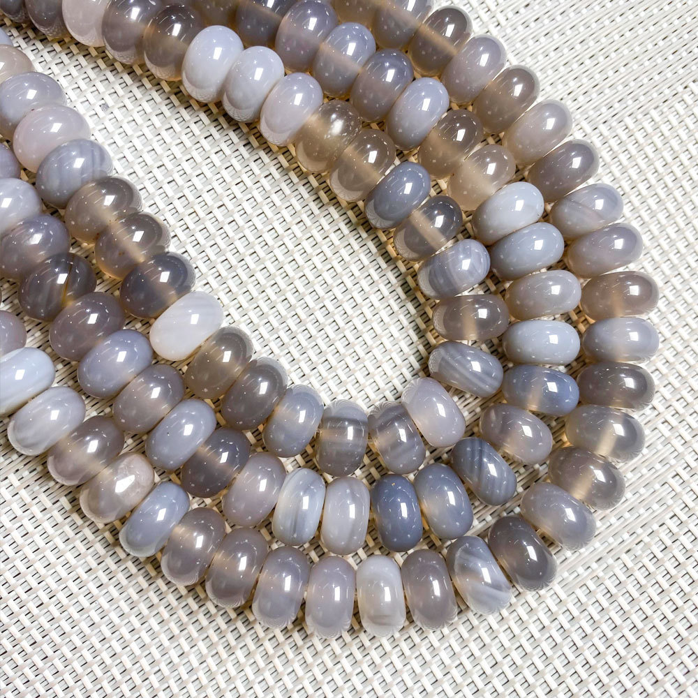 6*10mm天然石水晶算盘珠散珠DIY手链饰品定位珠隔片串珠半成品详情11