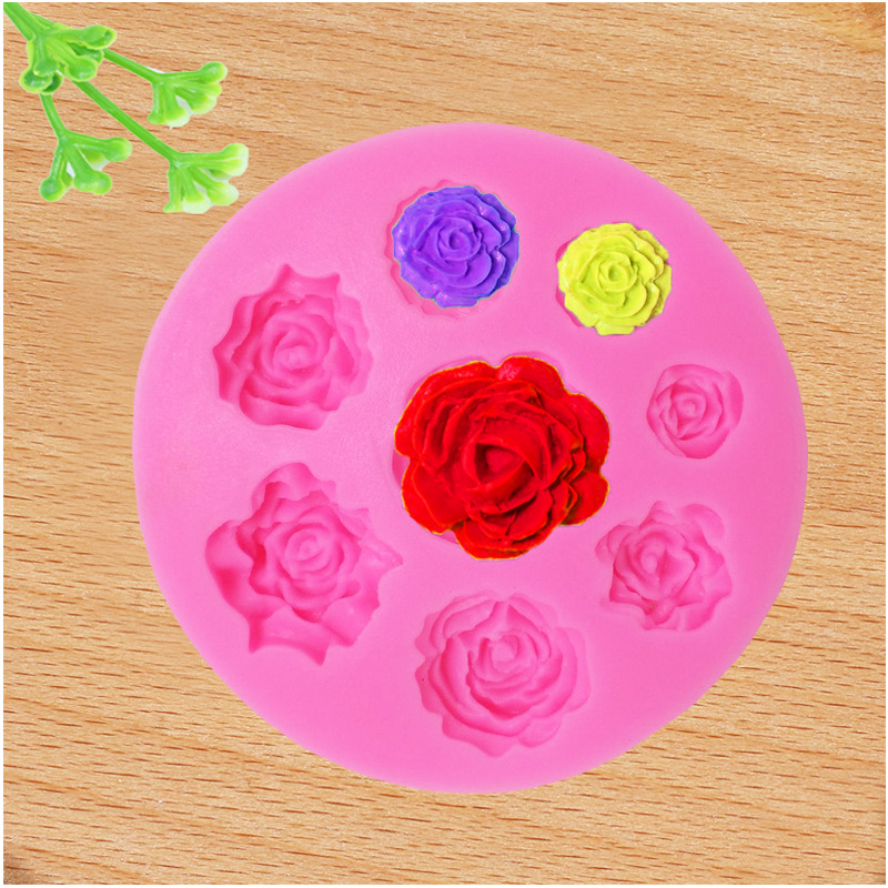 Succulent flower silicone molds, scented gypsum candles, resin mousse cake molds, fondant car decoration molds pic 13