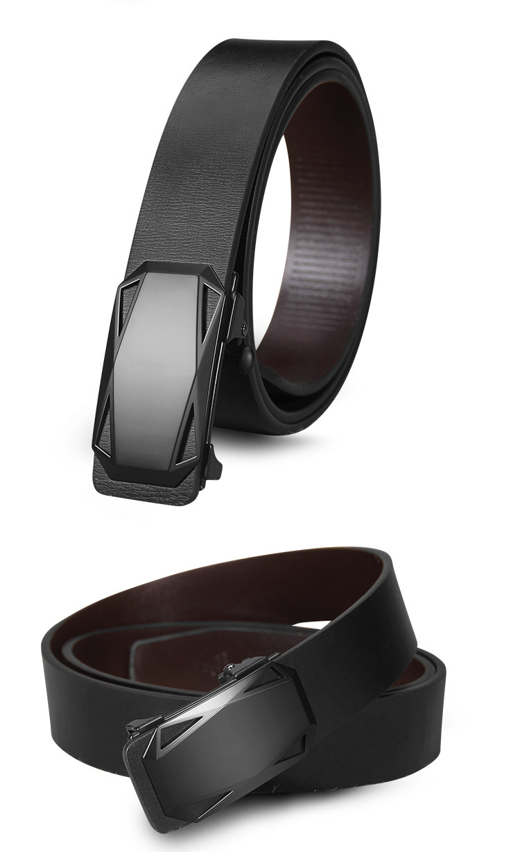 新款男士皮带男真皮内穿无牙自动扣腰带男式百搭牛皮商务裤带批发详情20