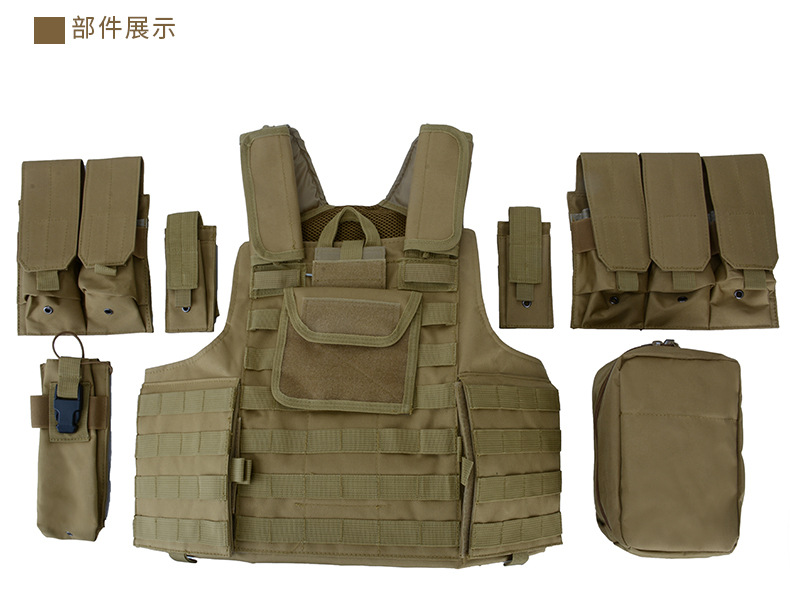 Yitu Military Enthusiast Amphibious Combat Multi-functional quick-release Black camouflage sports outdoor tactical vest and vest pic 10