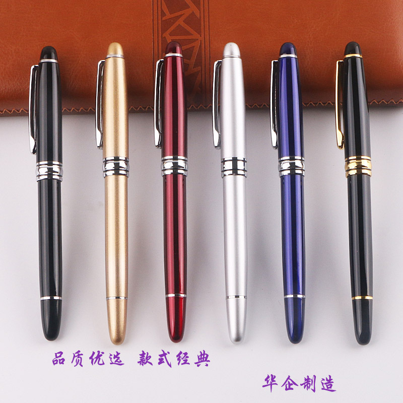 Wholesale of metal signature pens, wholesale of business office gel pens, laser engraving, logo printing, multi-color advertising pens pic 2