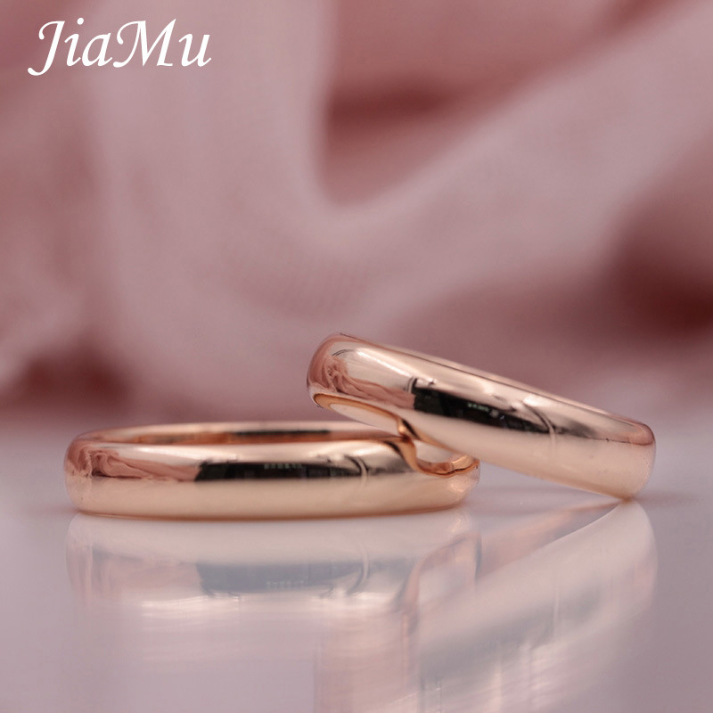 亚马逊速卖通跨境时尚简约欧美光面圆形玫瑰金戒指厂家直供批发详情7