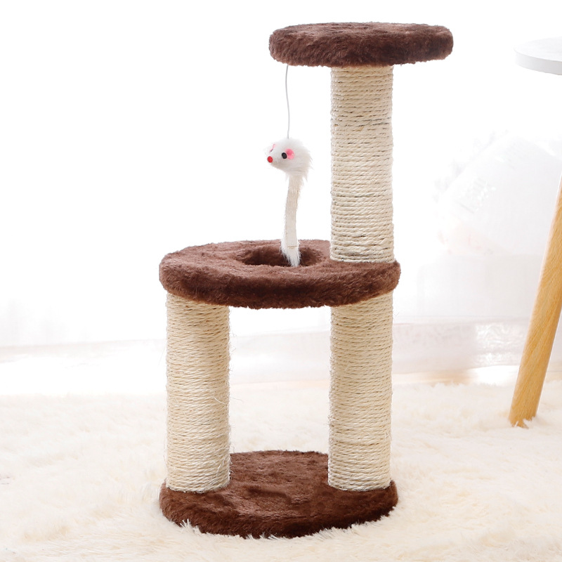 Wholesale of three-layer three-column cat climbing frames, sisal cat scratch boards, cat toys, stress-relieving cat scratch columns, and cat climbing frames for cross-border trade pic 18
