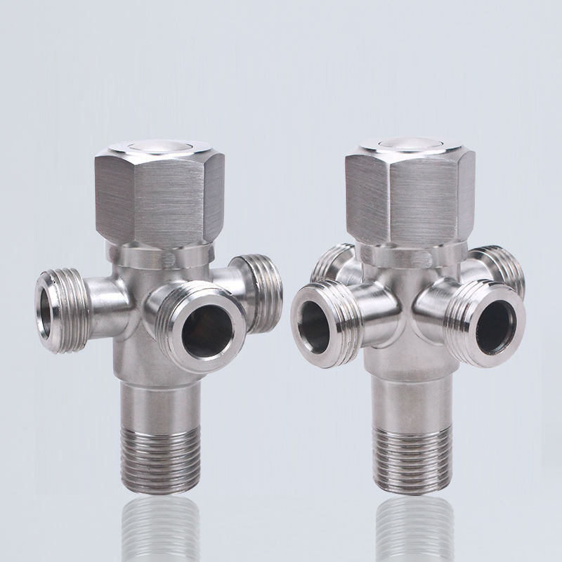 304不锈钢角阀一进二出马桶角阀加长三角阀加厚黄铜阀芯卫浴批发详情60