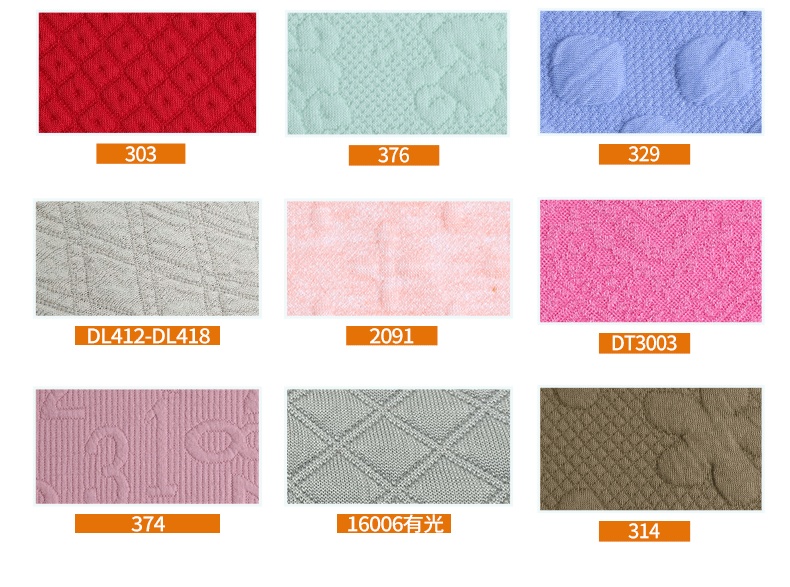 The manufacturer has in stock knitted diamond-shaped large and small checkered jacquard air layer fabric, polyester and ammonia tr clothing and home textile dyed fabric pic 10