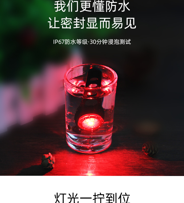 Bicycle taillights led mountain bike night cycling mini warning lights equipped on scooters bicycle taillights pic 16