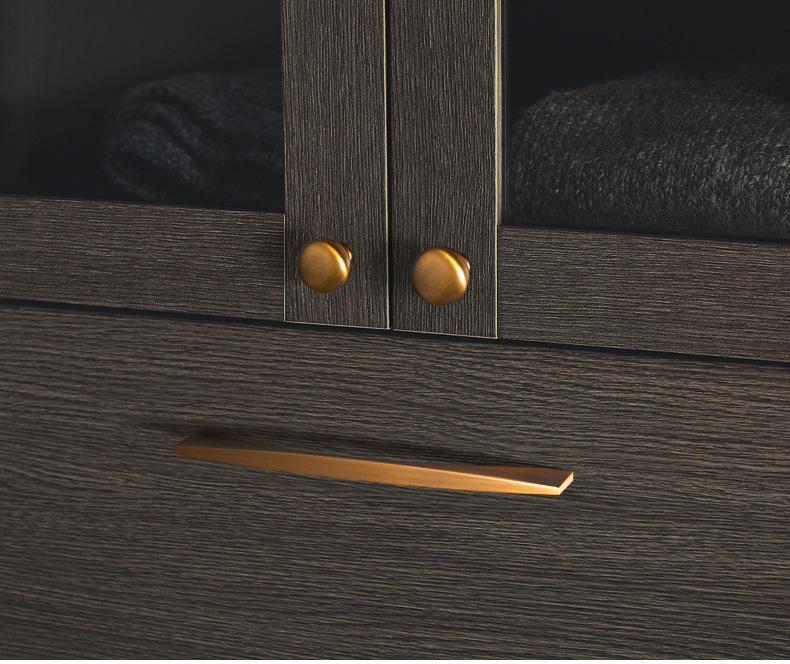 森珀北欧现代简约轻奢拉手橱柜衣柜柜门抽屉电视柜拉手黄古铜拉手详情9