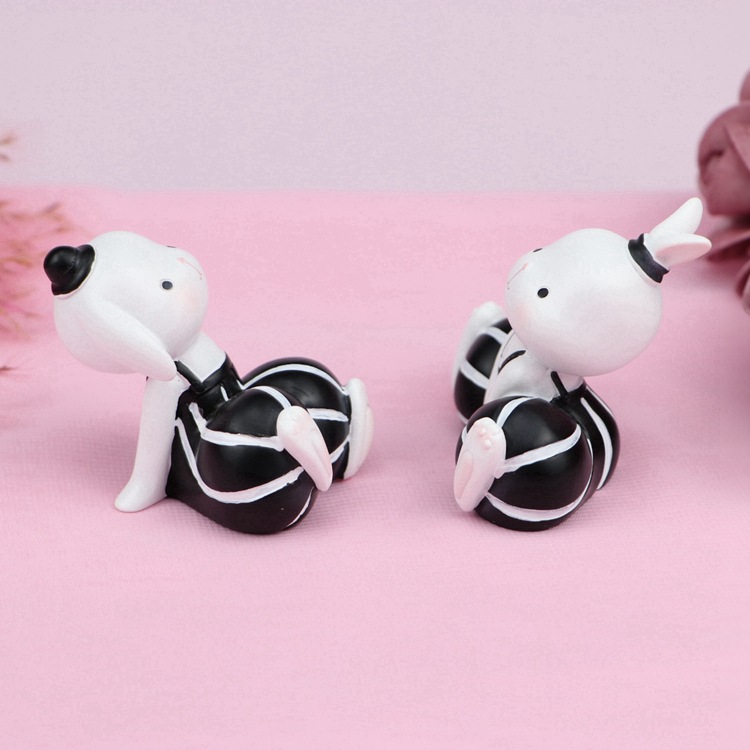 国潮卡通桑迪兔摆件树脂工艺品家居客厅桌面装饰网红兔子生肖节日礼物详情16