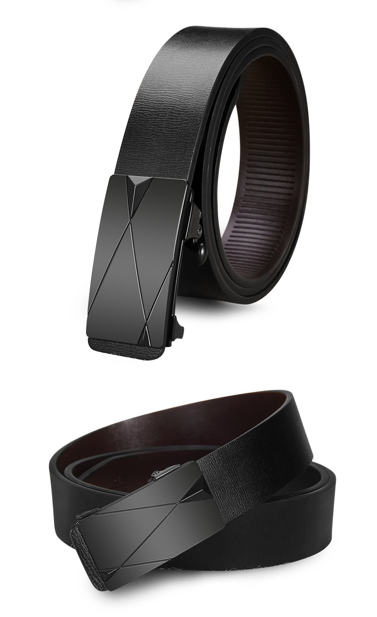 新款男士皮带男真皮内穿无牙自动扣腰带男式百搭牛皮商务裤带批发详情21