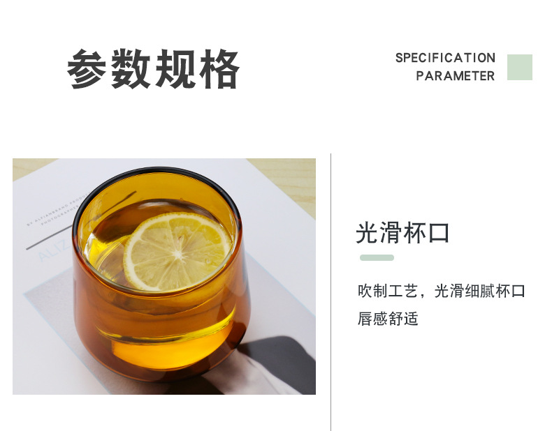 Double-layer colored glass cups, tea brewing cups, household drinking cups, multiple specifications available, high borosilicate heat-resistant milk cups pic 11