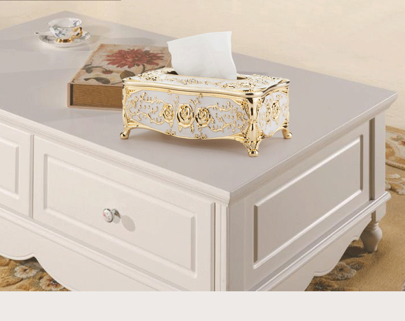 厂家供应纸巾盒 简约欧式家居客厅纸巾盒 家用餐巾纸抽取式纸巾盒详情20