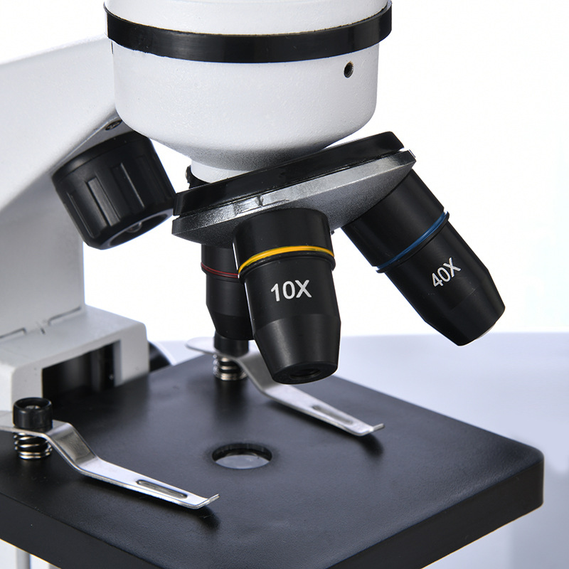 1600X zoom microscope, 3-hole outward-tilt converter microscope, laboratory biological microscope, adjustable pic 5