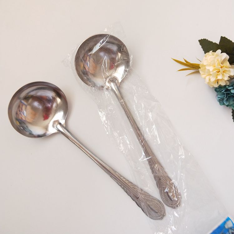 【 Zone 2-4 】 Large phoenix-tail soup spoon 10 per bundle 2000 per piece, metal soup spoon, long-handled soup spoon, phoenix-tail soup spoon, spoon 1 yuan wholesale supply pic 7