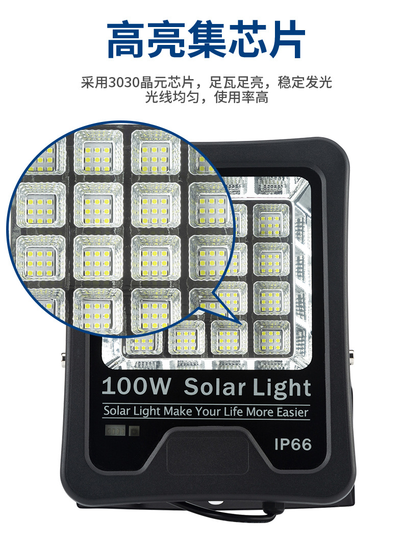 Solar floodlights, outdoor projection searchlights, park lawn high waterproof floodlights, high-power solar lamps pic 17