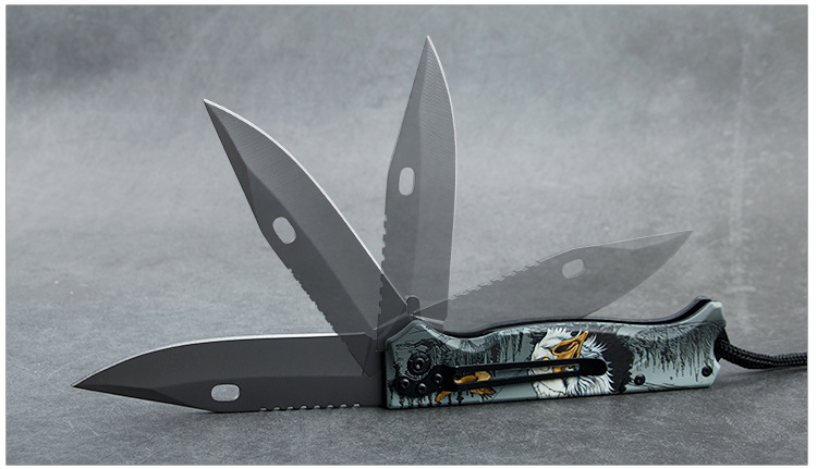 Outdoor folding knife, high-hardness survival fruit knife, portable knife, sharp self-defense knife, folding knife pic 6