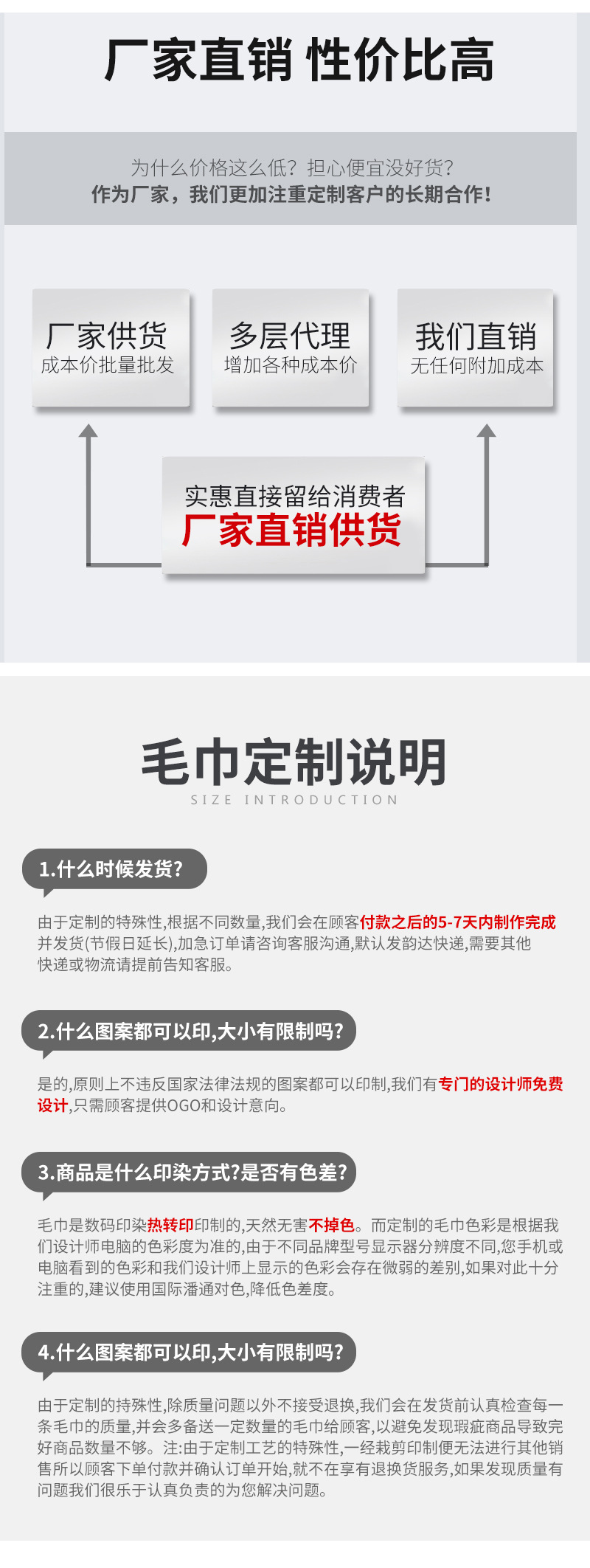 定制马拉松毛巾跑步赛事运动毛巾印花吸水纤维运动巾图案LOGO加工详情8