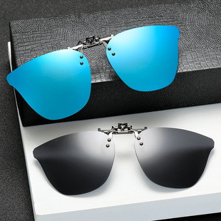 厂家直销近视偏光太阳镜夹片可上翻眼镜夹片男女开车墨镜夹片批发详情6