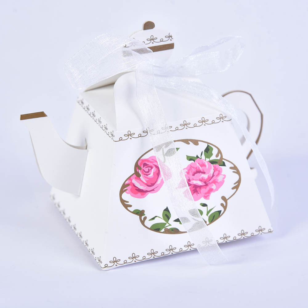 Creative European-style teapots, wedding candy boxes, spring candy boxes, gift boxes, wedding candy boxes, wedding candy packaging boxes wholesale pic 2