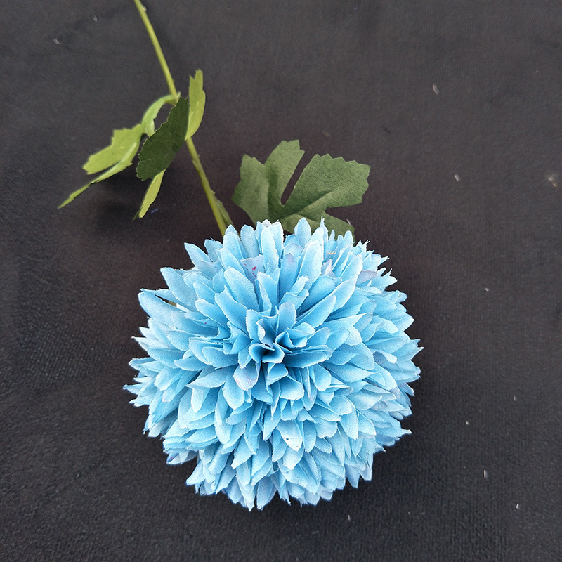 单头球清新葱球仿真花单头绣球绢花假花家居婚庆小清新装饰花详情141
