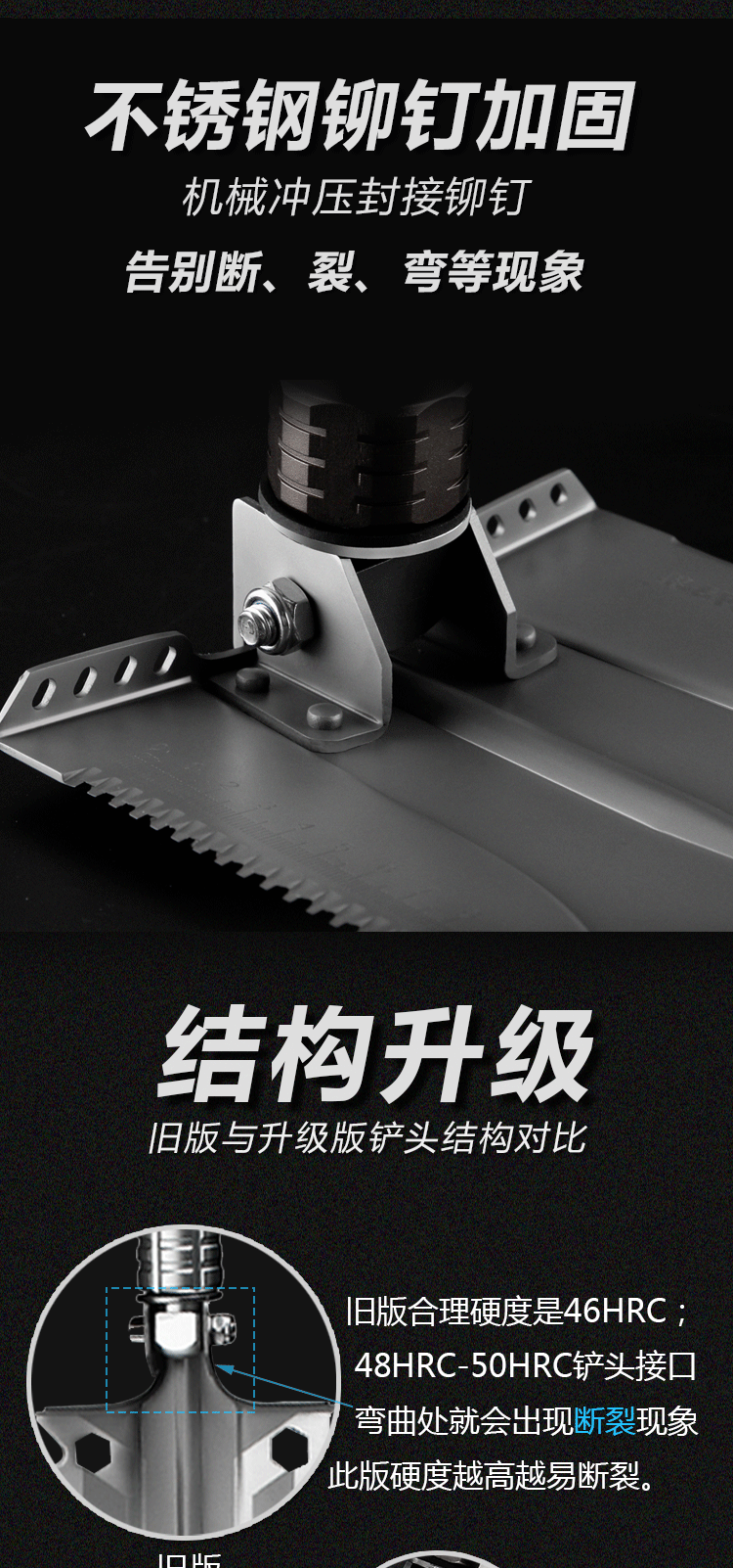 Outdoor equipment: Engineer shovels, camping folding multi-functional Arsenal shovels, large vehicle-mounted shovels, camping equipment tools pic 4