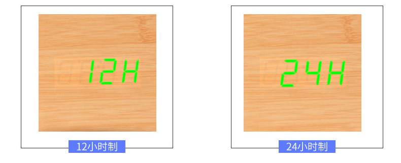 Cross-border bestseller wooden pen holder alarm clock, Amazon hot selling LED clock gift electronic clock, can silk-screen print logo pic 24